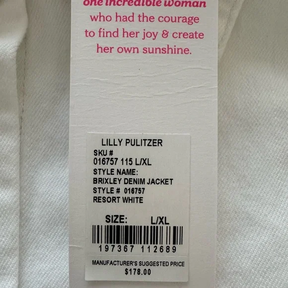 Lilly Pulitzer Denim Jean Jacket - L/ L